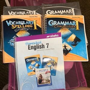 Abeka 7th Grade English Curriculum Teacher Set